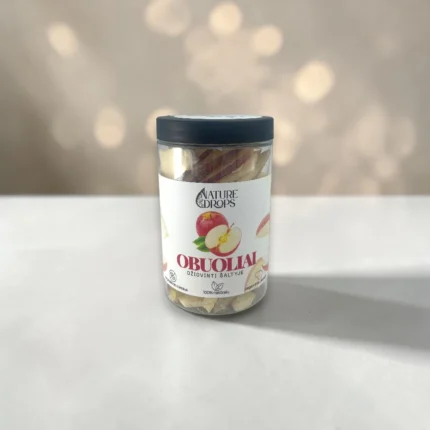 Liofilizuotos obuolių skiltelės Nature Drops pakuotėje – sveikas užkandis