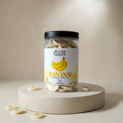 Liofilizuoti bananai | Nature Drops | Šaltyje džiovinti bananai